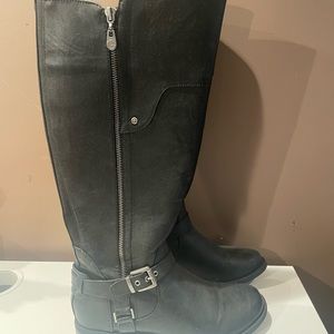 black knee high boots